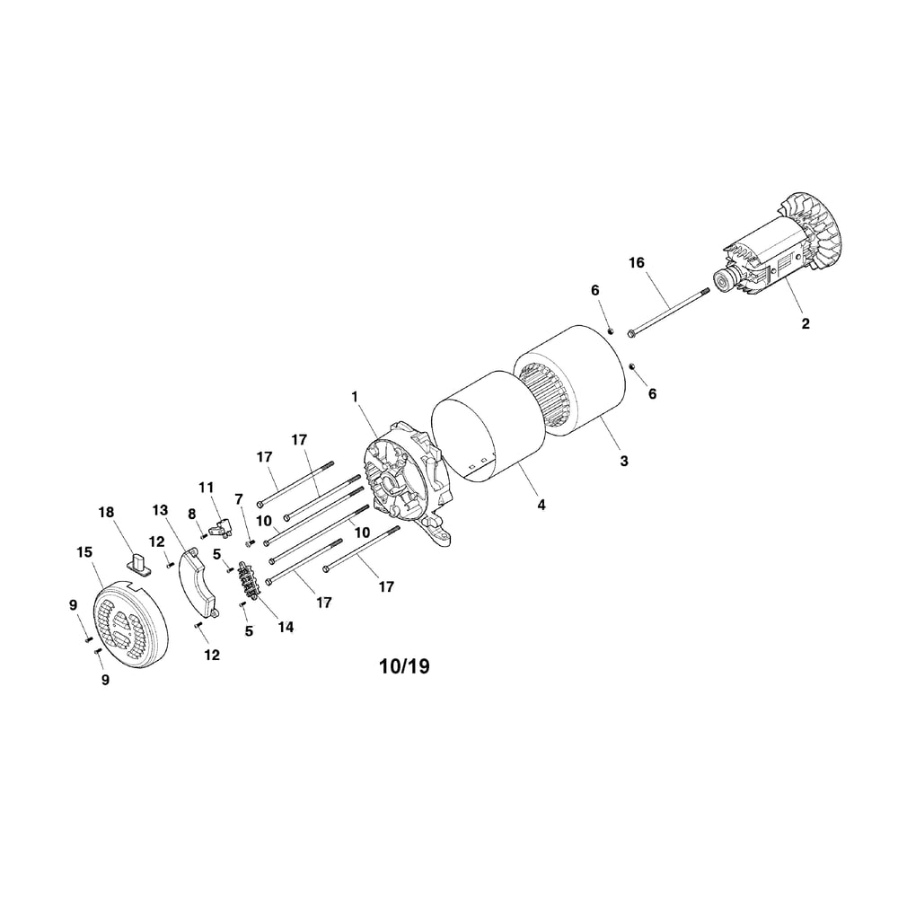 Alternator Diagram and Parts List for 030790-00  Briggs and Stratton Generator